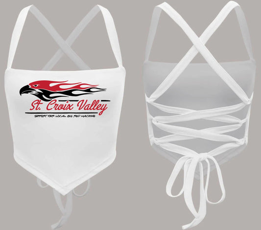 #10 White scv crop top