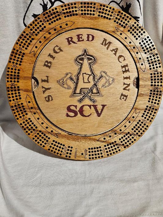 Custom support your Local 81 SCV cribbage board