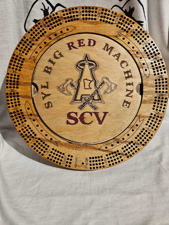 Custom support your Local 81 SCV cribbage board