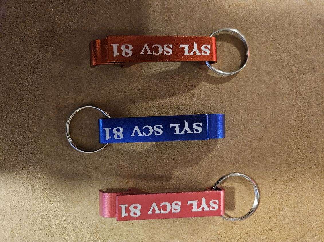 Support 81 SCV bottle opener key chain