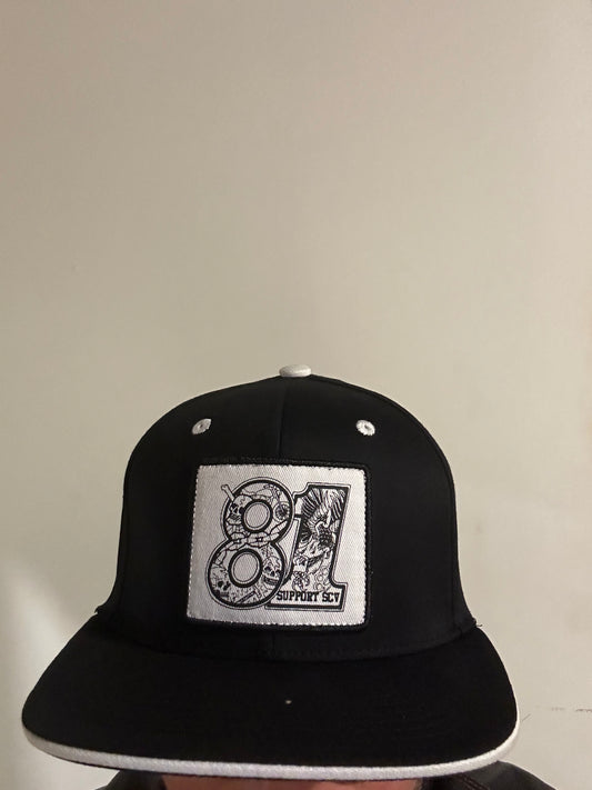 Black fitted 81%er hat