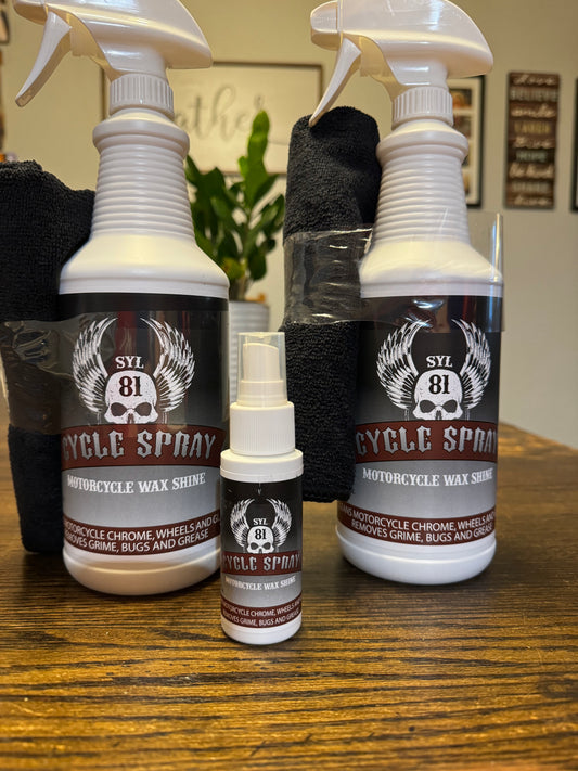 Cycle Spray 2oz bottle Bike Cleaner and detailer